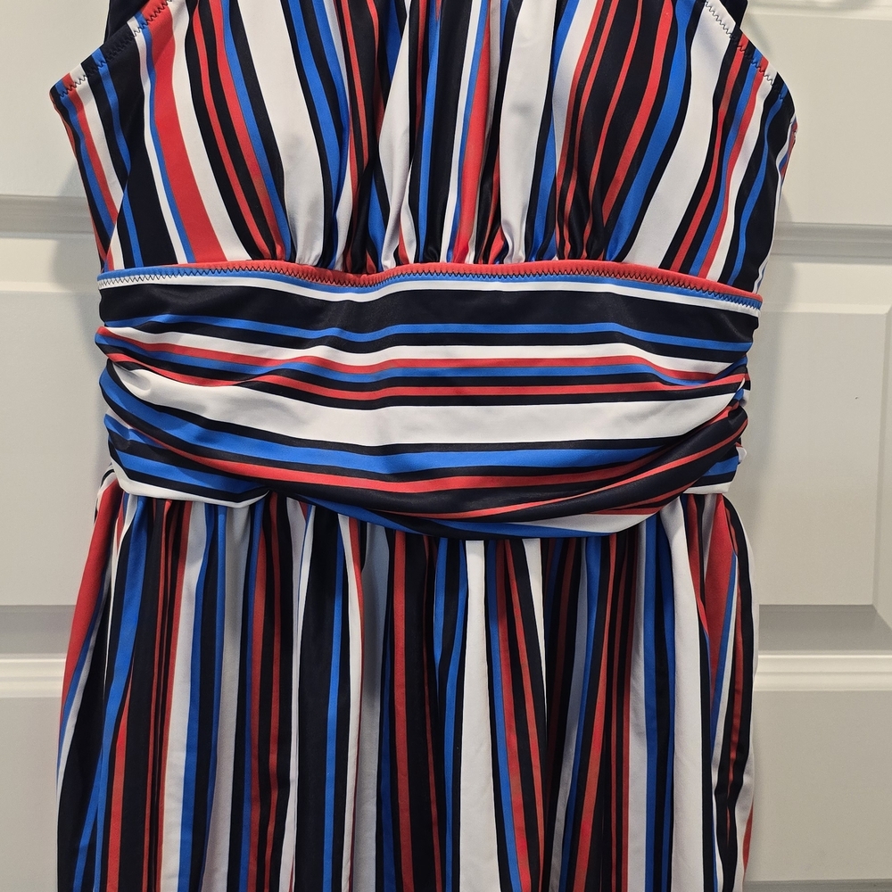 Women's Striped Multicolor Two Piece Tankini
